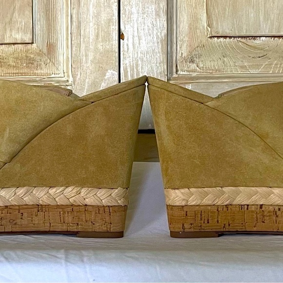 Veronica Beard Loro Wedge Sandal Dessert Sport 8.5 - Picture 5 of 6